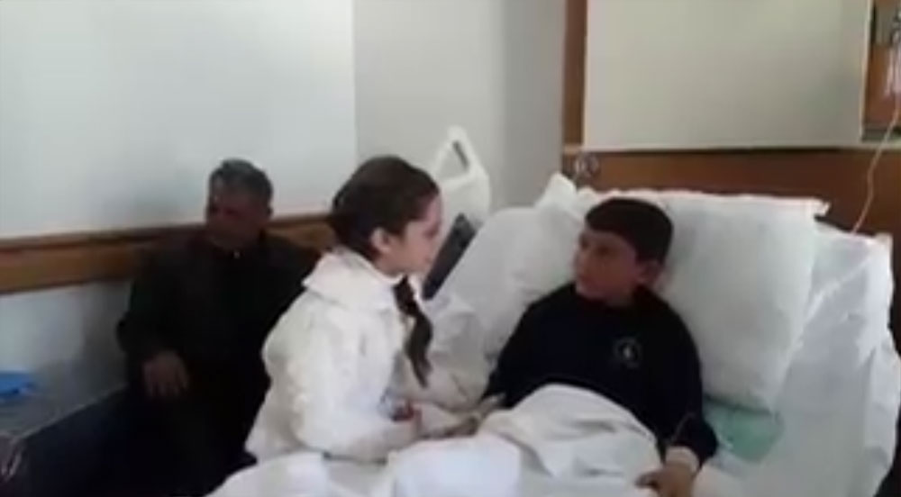 شاهد بالفيديو: الطفلة التي أوصلت صوت #حلب العالم في زيارة الطفل عبد الباسط