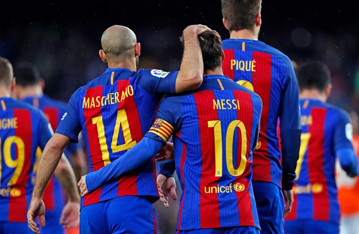 شاهد أهداف مباراة برشلونة واوساسونا [ 7-1 ] والجمهور: شكرا ميسي (فيديو)