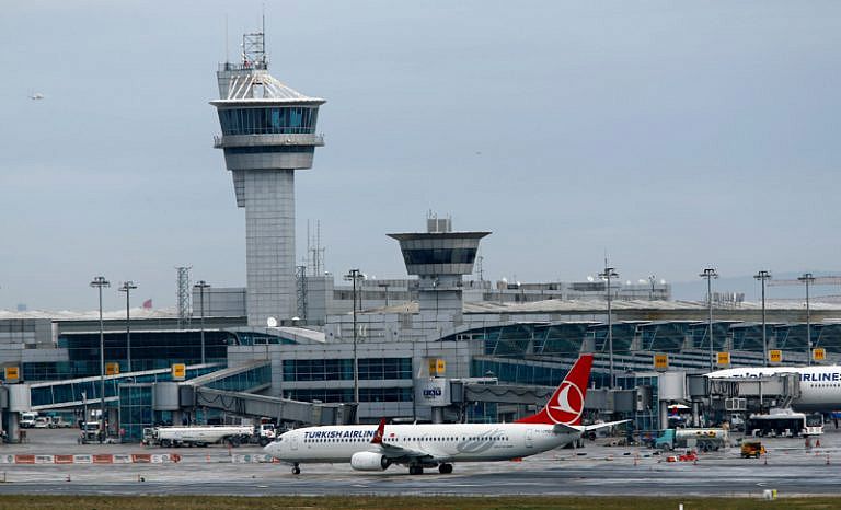FILE PHOTO - A Turkish Airlines aircraft taxis at Ataturk International Airport in Istanbul