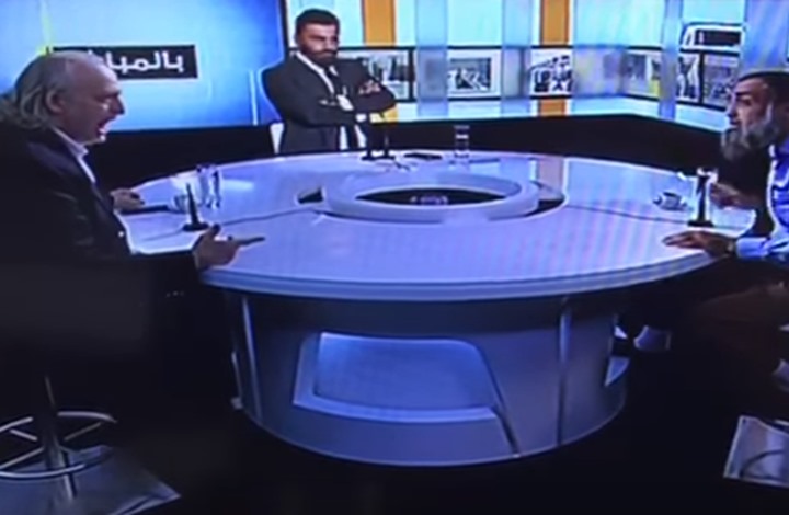 عراك على الهواء بين شيخ سلفي لبناني وأحد رموز نظام الأسد