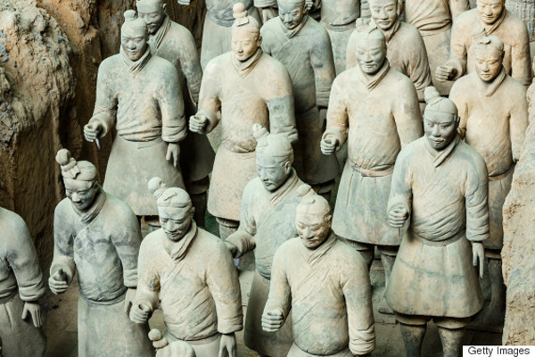 qin shihuang terracotta warriors,Statue,terracotta Soldiers,Xi'an,China - East Asia