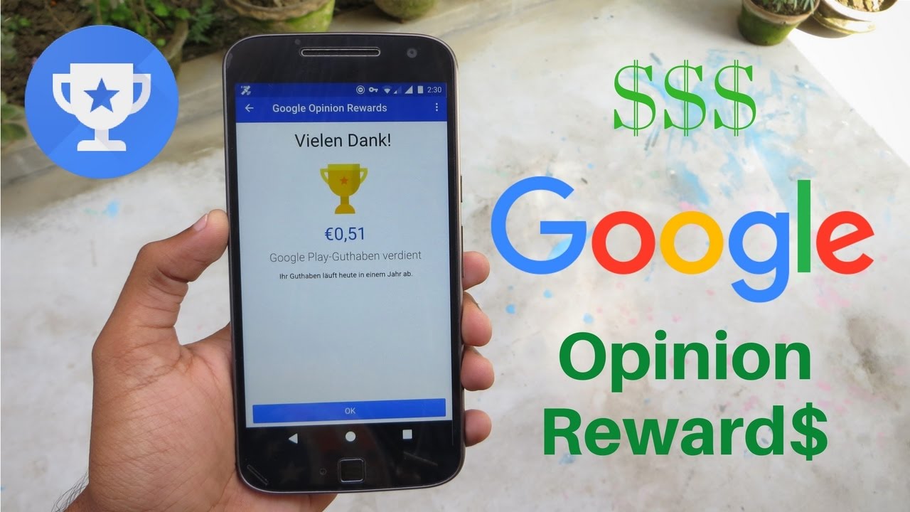 الربح عن طريق تطبيق استبيان جوجل Google Opinion Rewards