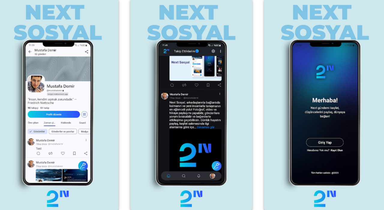 تطبيق نيكست سوسيال Next Sosyal الاجتماعي التركي