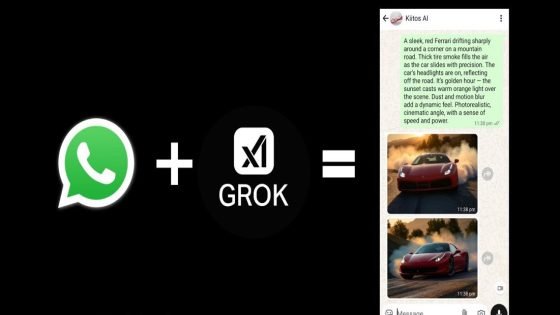 طريقة دمج الذكاء الاصطناعي Grok مجانًا مع واتساب لتصميم الصور والاجابة على الأسئلة