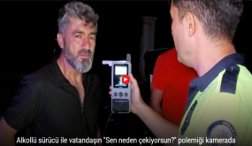 حادث بلا دم… وكلمات تثير الغضب من سائق مخمور في أكساراي (فيديو)