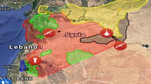 تطبيق خريطة توزع السيطرة والنفوذ في عموم سوريا