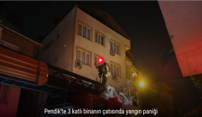 حريق مفاجئ يوقظ الرعب في مبنى من 3 طوابق بإسطنبول (فيديو)