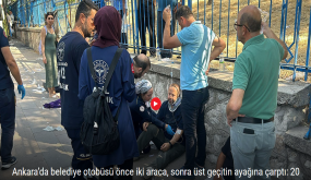 أنقرة تستيقظ على تصادم مروع.. حافلة البلدية تسحق مركبتين ثم الجسر وتخلف عشرات الجرحى! (فيديو صادم!)