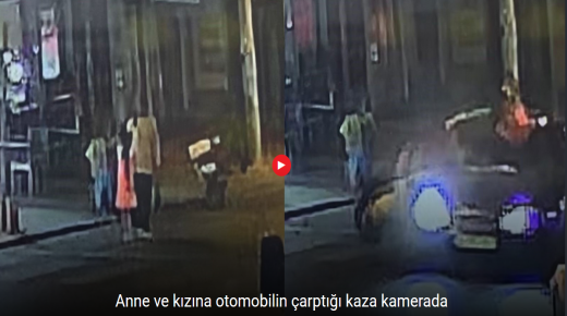 ثوانٍ من الفاجعة… طفلة تطير من فوق الجسر بعد حادث مروّع في مرسين (فيديو)