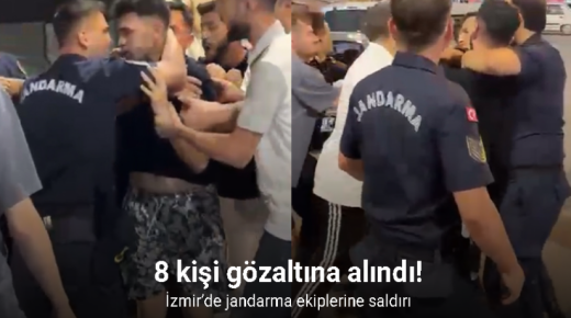 هجوم واعتداء على فرق الدرك في إزمير… اعتقالات ومطاردة مستمرة (فيديو صادم!)