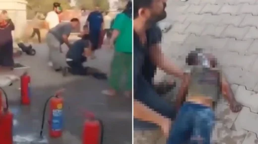 طفل يفارق الحياة بعد إصابته في حريق مأوى مؤقت بكهرمان مرعش (فيديو)