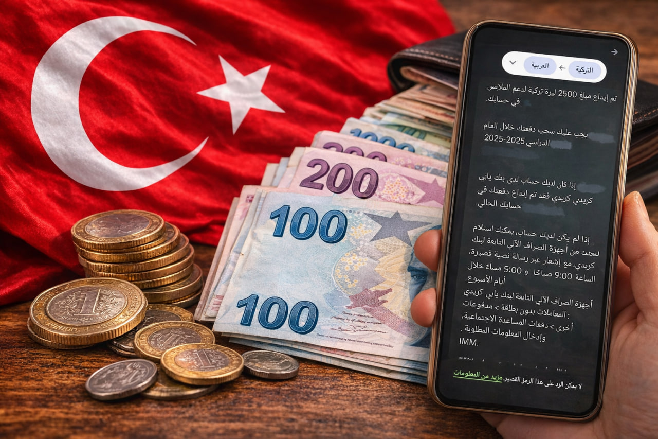 رسائل تصل لبعض السوريين في إسطنبول حول الدعم الجديد