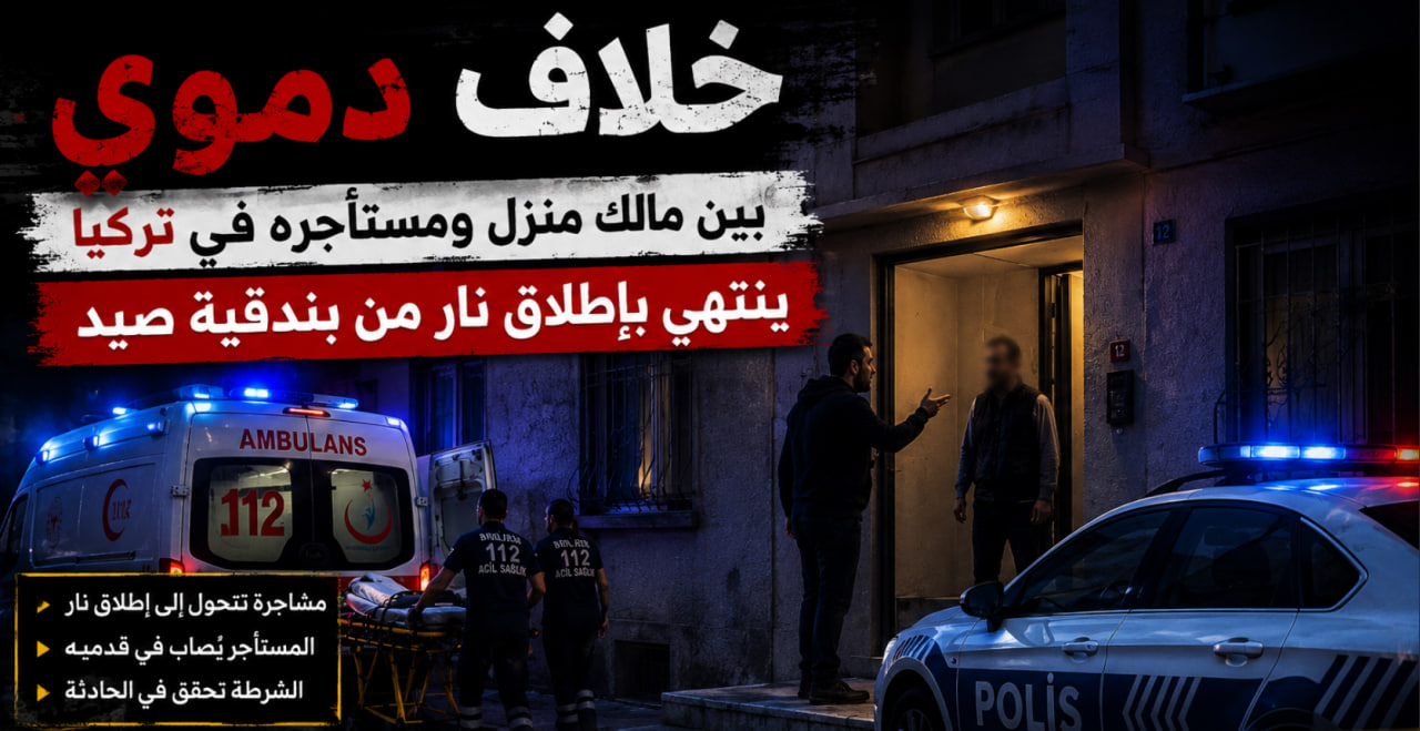 خلاف د.مو.ي بين مالك منزل ومستأجره في تركيا ينتهي بإطـ.ـلاق نار من بندقية صيد (فيديو)