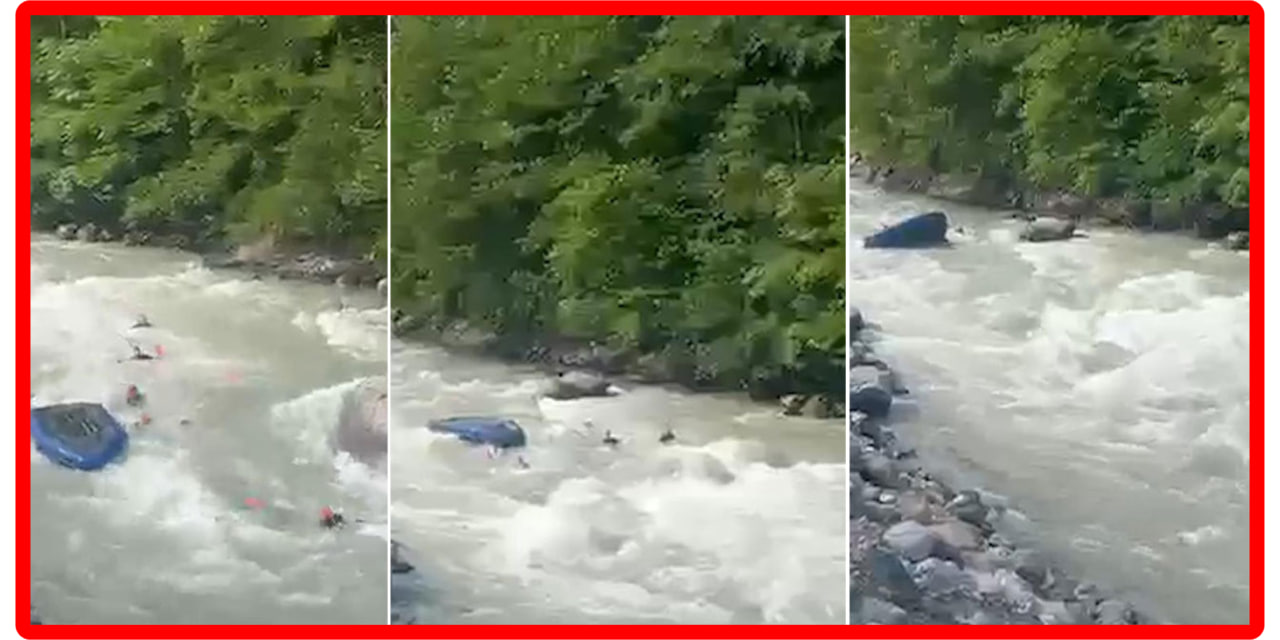 حادثة مأساوية في ريزا… قارب إنقاذ ينقلب في مجرى نهر ووفاة عنصر من آفاد (فيديو)