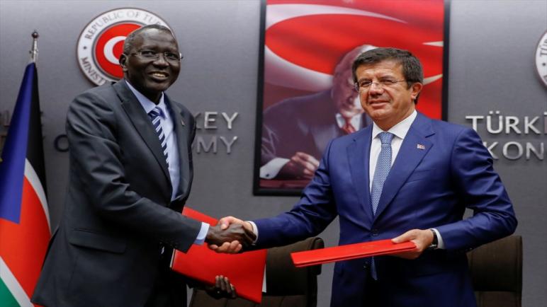 تركيا وجنوب السودان توقعان اتفاق تعاون اقتصادي وأنقرة تمنح جوبا مزايا خاصة