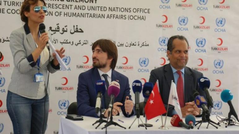2 مليون دولار مساعدات جديدة للسوريين عن طريق الهلال الأحمر التركي