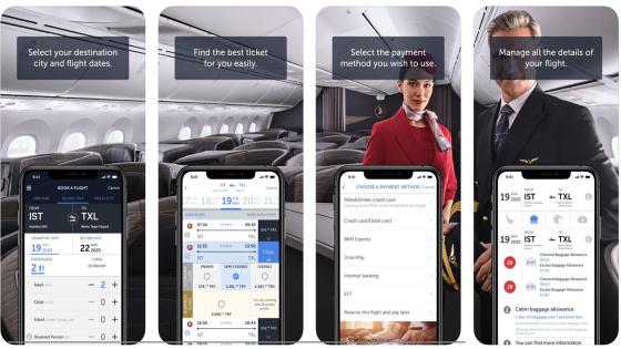 تطبيق الخطوط الجوية التركية Turkish Airlines Flight Ticket للأندرويد والآيفون