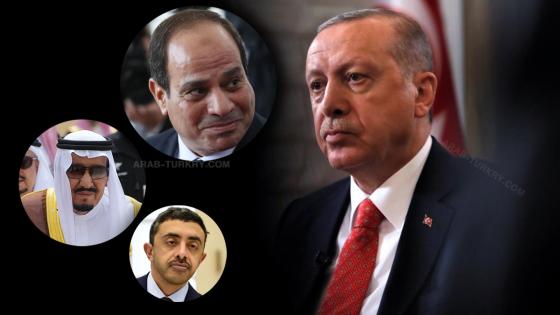 أردوغان السيسي والعاهل السعودي والإمارات