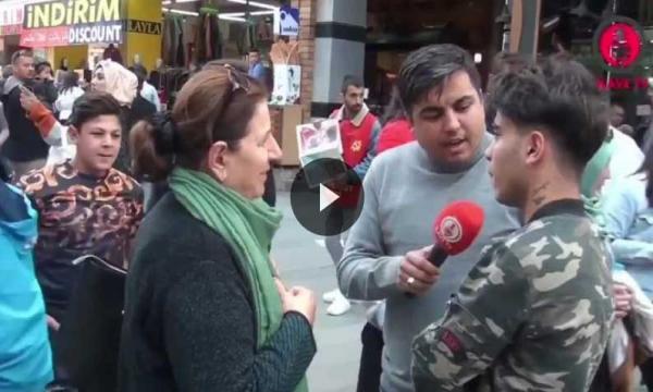 شاهد بالفيديو ردة فعل امرأة تركية عندما قال لها المزيع هذا السوري سيبقى في بيتك !