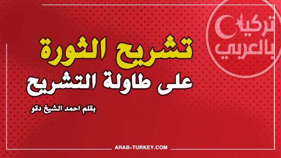 تشريح الثورة على طاولة التشريح .. بقلم احمد الشيخ دقو