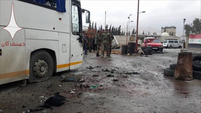 40 قتيلاً على الأقل في تفجيرين استهدفا حافلات لزوار إيرانيين في دمشق