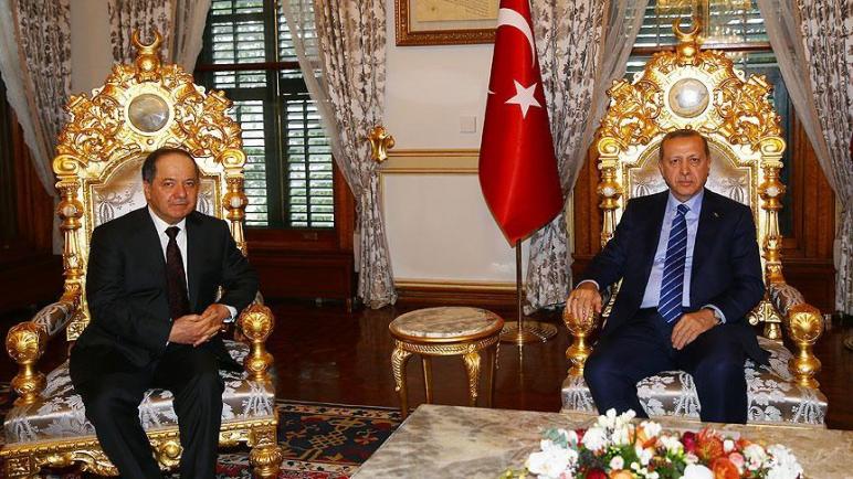 أردوغان يستقبل مسعود بارزاني في العاصمة أنقرة