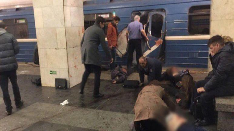 عاجل: مقتل 10 أشخاص على الأقل وإصابةالعشرات في انفجار محطة مترو سان بطرسبرغ في روسيا