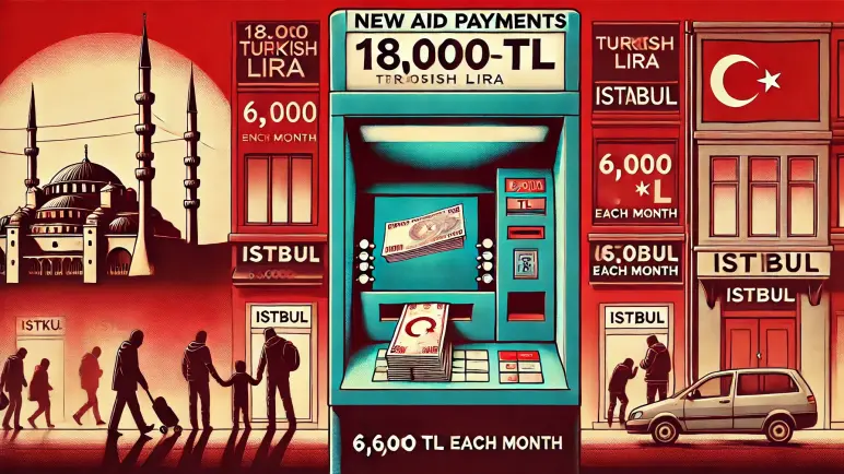 رسائل دعم مالي تصل للسوريين في تركيا بقيمة 18 ألف ليرة تركية