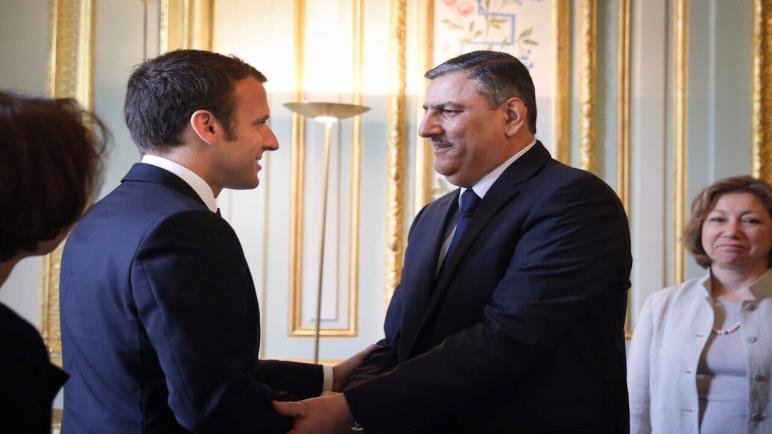 د. حجاب يبحث مع الرئيس الفرنسي ماكرون سبل الدفع بعملية الانتقال السياسي