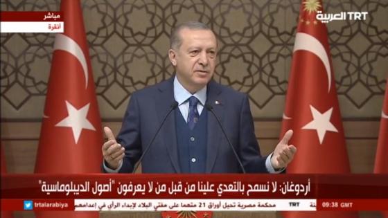 أردوغان رداً على وزير الخارجية الإماراتي: حين كان جدنا فخر الدين باشا يدافع عن المدينة المنورة أين كان جدك أيها البائس