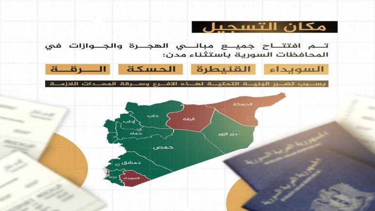 وزارة الداخلية السورية تطلق المنصة الإلكترونية “أنجر” لاستخراج وثيقة جواز السفر