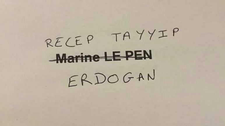 فرنسيون ينتخبون أردوغان بدلاً من لوبين في انتخاباتهم الرئاسية