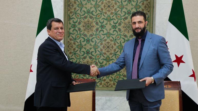 اتفاق تاريخي بين الحكومة السورية وقسد