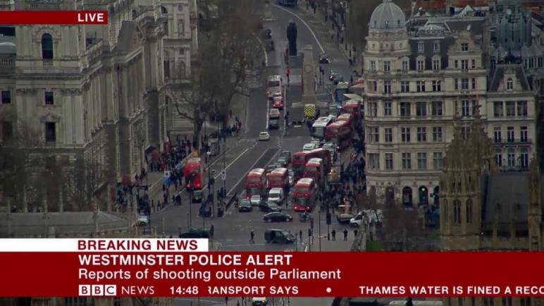 عاجل: تفجير خارج البرلمان البريطاني