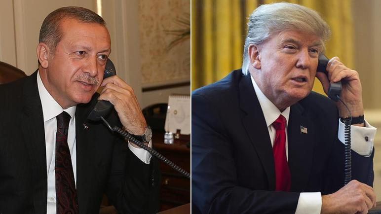 ترامب يهنّئ أردوغان هاتفيًا بنجاح استفتاء التعديلات الدستورية