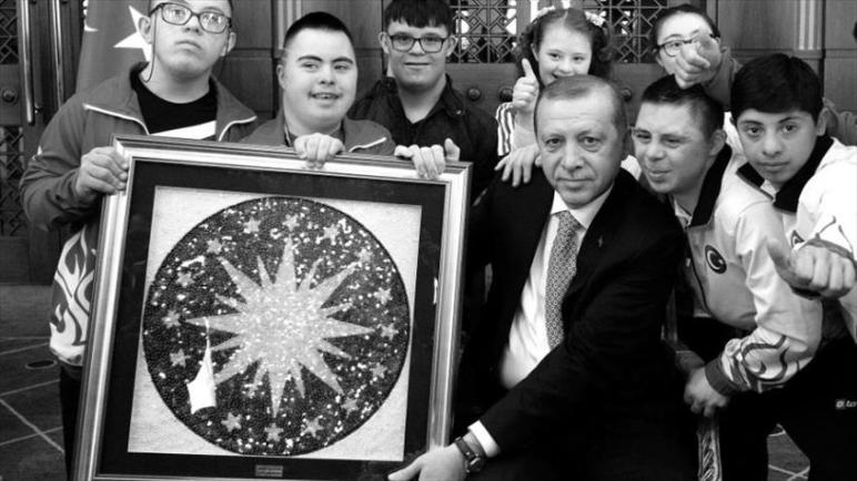 أردوغان يستضيف أطفالًا مصابين بـ”متلازمة داون”