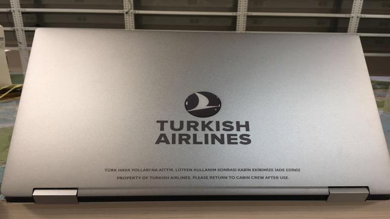 الخطوط الجوية التركية توزّع أجهزة كمبيوتر محمولة على ركابها